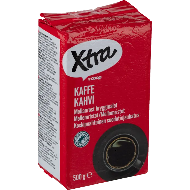 Xtra suodatinkahvi keskipaahtoinen 500 g|Xtra 过滤式咖啡 中度烘焙 500 g