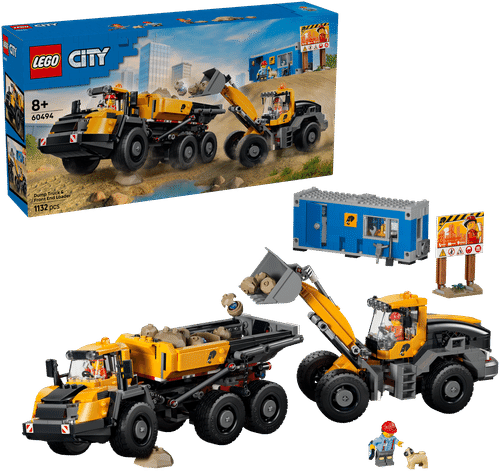 LEGO City Big Vehicles 乐高®城市大型车辆 60494 自卸车和前端装载机