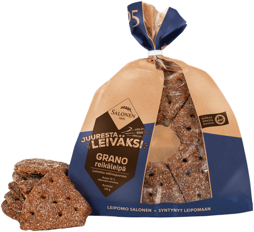 Leipomo Salonen Grano reikäleipä 230 g ruisleipä, halkaistu|Leipomo Salonen 格兰诺黑麦面包 230克 切片黑麦面包