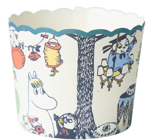 Moomin 纸杯蛋糕模 24x10个 FSC 花园派对|Moomin kuppikakkuvuoat 24x10kpl FSC puutarhakutsut