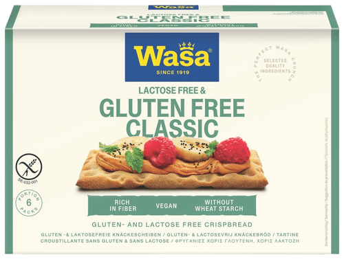 Wasa 240克无麸质无乳糖脆面包|Wasa 240g gluteeniton ja laktoositon näkkileipä