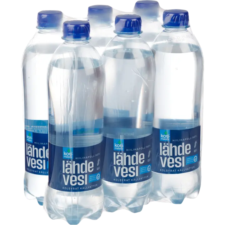 Kotimaista 6x0,5l hiilihapotettu lähdevesi|Kotimaista 6x0.5l 碳酸泉水