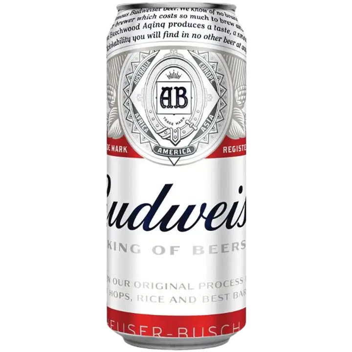 Budweiser 5,0% 0,50l tölkki|Budweiser 5.0% 0.50升罐装