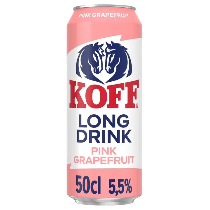 Koff Long Drink Pink Grapefruit long drink 5,5 % tölkki 0,5 L|Koff 长饮粉红西柚长饮 5.5% 罐装 0,5 L