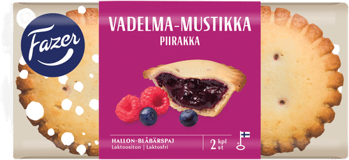 Fazer 覆盆子蓝莓派 2个装 140g|Fazer Vadelma-mustikkapiirakka 2kpl 140g