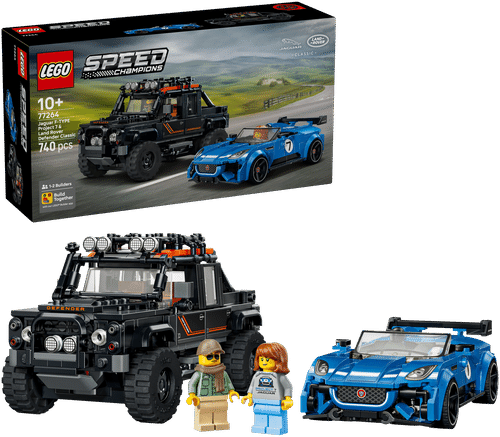LEGO Speed Champions 乐高® 速度冠军 77264 捷豹 Project 7 和路虎卫士
