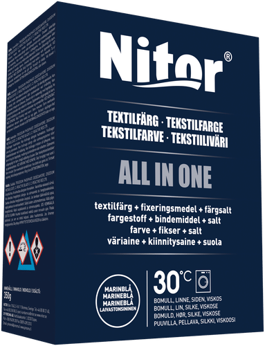 Nitor Tekstiiliväri All in one 350g mariini