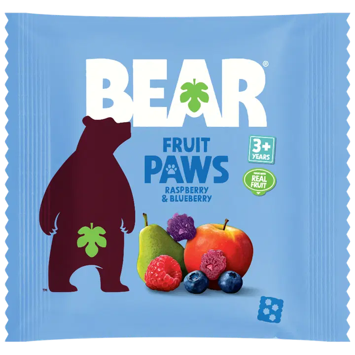 BEAR Fruit Minis Vadelma-Mustikka hedelmä- ja vihannespala20g|BEAR Fruit Minis 覆盆子-蓝莓果蔬片 20g