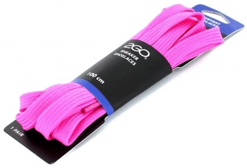2GO Bandi 2GO 平扁鞋带 适合板鞋 100厘米 粉色