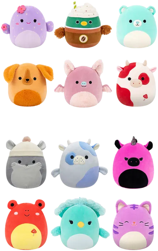 Squishmallows 19厘米P24毛绒玩具A和C|Squishmallows 19 cm P24 pehmo A ja C