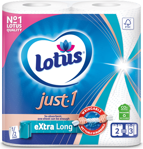 Lotus Just1 eXtra Long 厨房纸 2卷