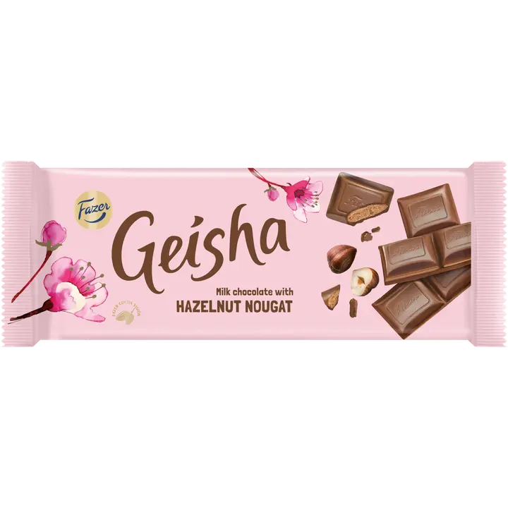 Fazer Geisha 榛仁碎牛奶巧克力块 100 克