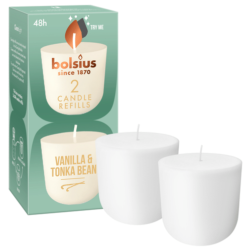 Bolsius CleanLight补充装 – 香草与零陵香豆|Bolsius – CleanLight-täyttöpakkaus – Vanilla & Tonka Bean