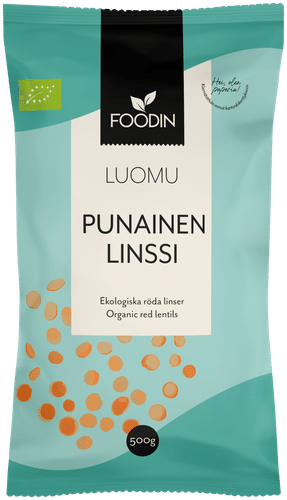 Foodin Punainen linssi luomu 500g