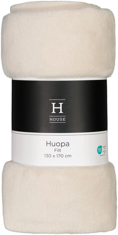 House Solid毛毯 130x170厘米 米色