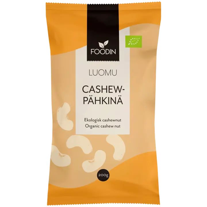 Foodin cashewpähkinä luomu 200g-Foodin 腰果有机 200g