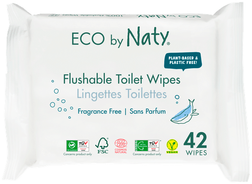 Naty 可冲水清洁湿巾 42kpl