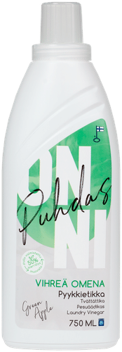 Puhdas ONNI Pyykkietikka Vihreä Omena 750 ML