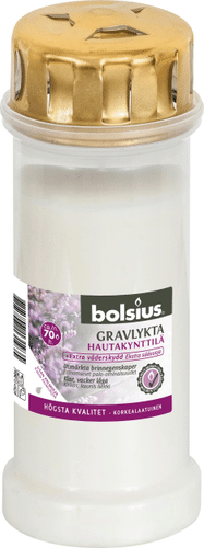 Bolsius 墓前蜡烛70小时风暴盖白色