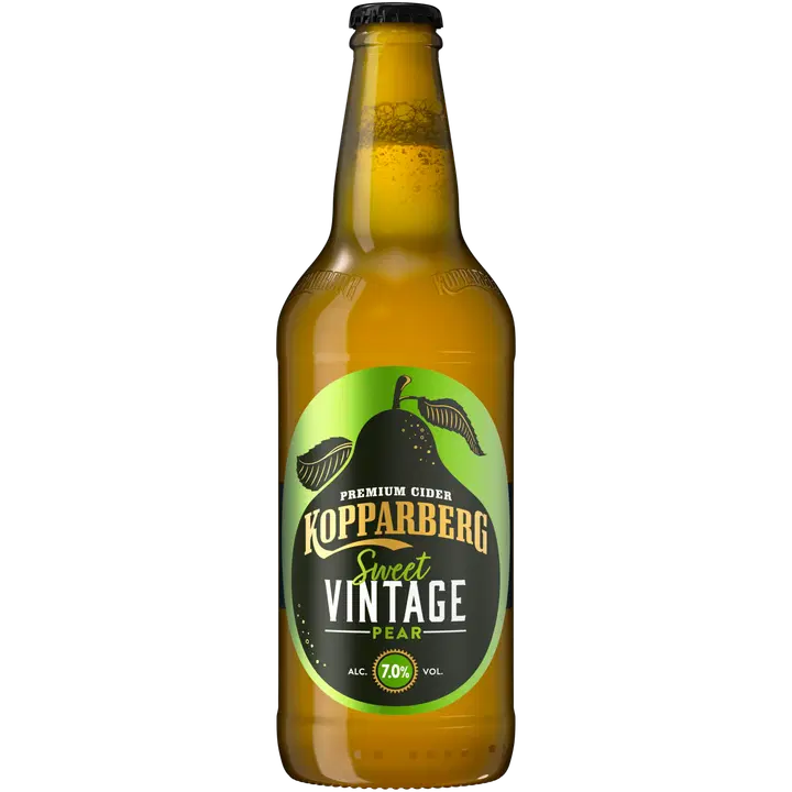 Premium Cider Kopparberg Vintage Pear 7,0 %, Päärynäsiideri pullo 50 cl|Kopparberg 优质苹果饮品 Kopparberg 复古梨 7.0%,梨苹果饮品瓶 50 cl