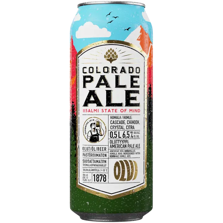 OLVI Colorado Pale Ale 6,5 % 0,5 l tlk|Olvi 科罗拉多淡色艾尔 6.5% 0.5 升 tlk