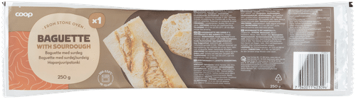 Coop hapanjuuripatonki 250 g|Coop 酸种法棍 250 g