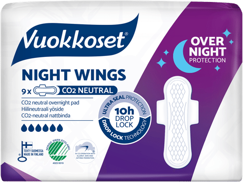 Vuokkoset Night Wings yöside 9 kpl