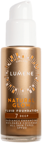 Lumene Natural Glow Heleyttävä meikkivoide SK20 7 Deep 30 ml