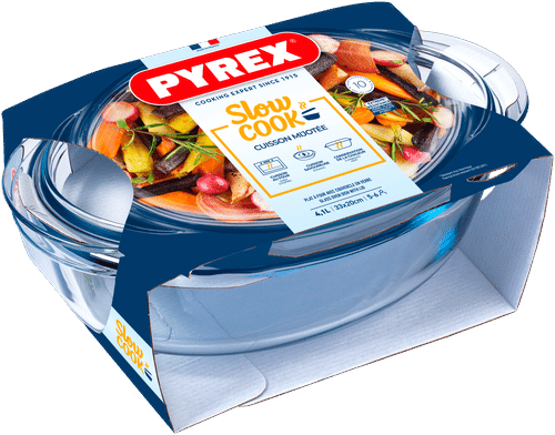 Pyrex 玻璃锅2.9升带盖 1,6 l