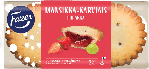Fazer 草莓醋栗派 2个 140g|Fazer Mansikka-karviaispiirakka 2kpl 140g