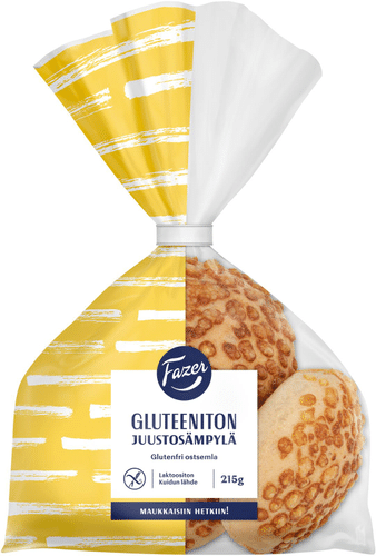 Fazer 无麸质奶酪小面包 3个 215g|Fazer Gluteeniton Juustosämpylä 3kpl 215g
