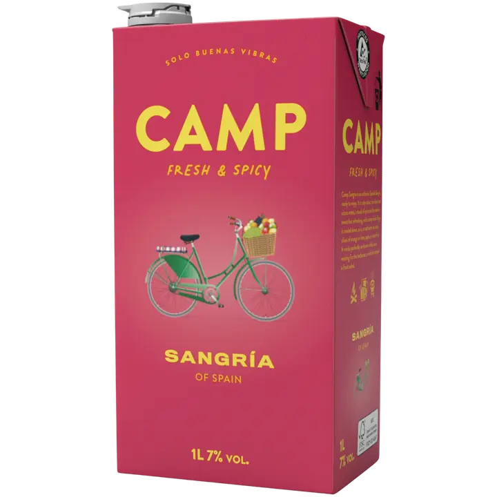 Camp 桑格利亚汽饮料 7 vol% 1L Tetra|Camp Sangria 7 til-% 1L Tetra