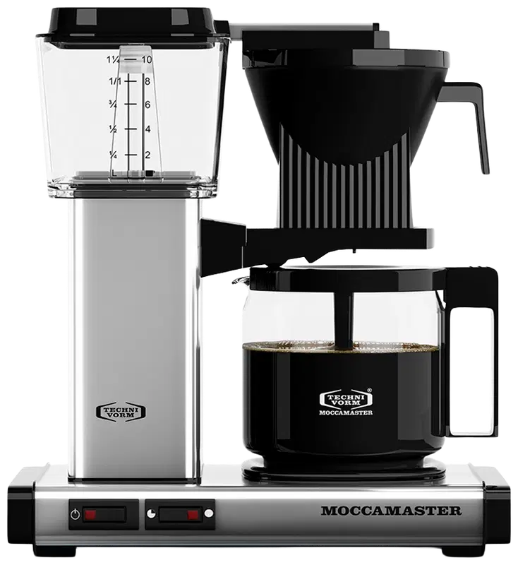 Moccamaster Automatic抛光银色滤纸咖啡机|Moccamaster Automatic Polished Silver - suodatinkahvinkeitin