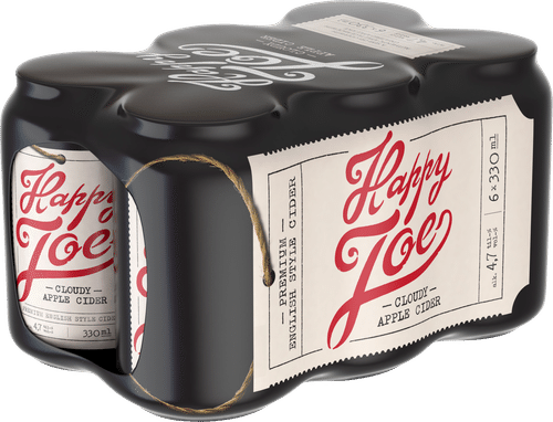 Happy Joe 6 x Happy Joe Cloudy 苹果气泡饮料 4.7% 0,33 l