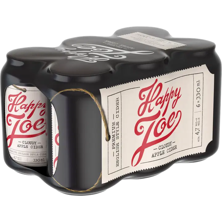 6 x Happy Joe Cloudy Apple siideri 4,7% 0,33 l|Happy Joe 6 x Happy Joe Cloudy 苹果饮品 4.7% 0,33 l