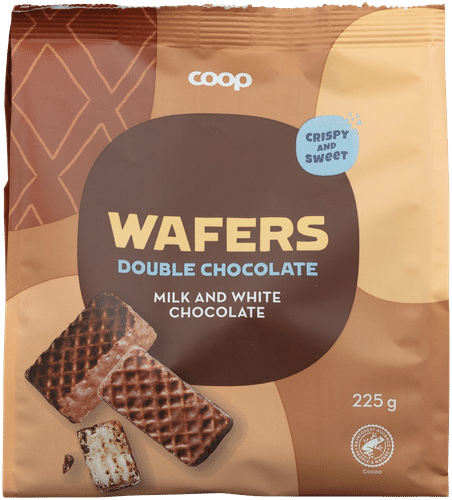 Coop 双层巧克力华夫饼 225 g|Coop vohvelit tuplasuklaa 225 g
