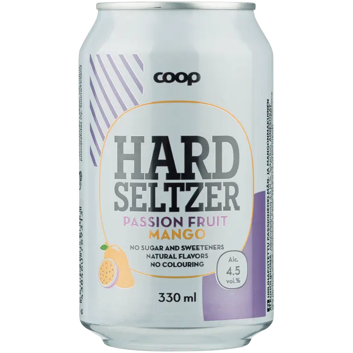 Coop Passion fruit-Mango 4,5% 330ml hard seltzer|Coop 百香果-芒果 4.5% 330ml 硬苏打水