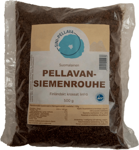 Suomalainen Pellavansiemenrouhe 500g|None 芬兰亚麻籽碎 500g