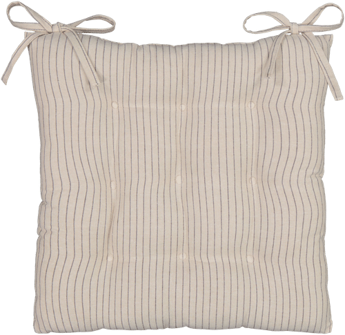 House 坐垫 Pinstripe 40x40厘米 亚麻/黑色 PatternLab