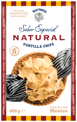 Nuevo Progreso Sabor Especial Natural 玉米片 咸味 400克袋装|Nuevo Progreso Sabor Especial Natural Tortilla Chips suolatut maissilastut 400g pussi