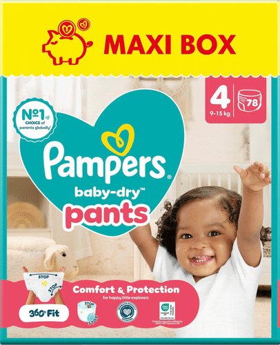 Pampers BabyDry 纸尿裤 S4 9-15公斤 78片
