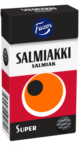 Fazer 超级咸甘草糖含片 38g|Fazer Super Salmiakki salmiakkilakritsipastilleja 38g