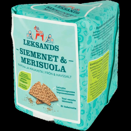 Leksands 200克籽与海盐脆面包|Leksands 200g Siemenet & Merisuola näkkileipä