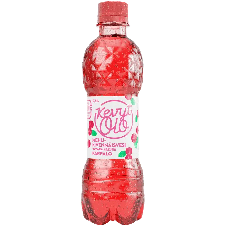 KevytOlo Karpalo mehukivennäisvesi 0,5 l kmp|KevytOlo 蔓越莓汁矿泉水 0.5 l kmp