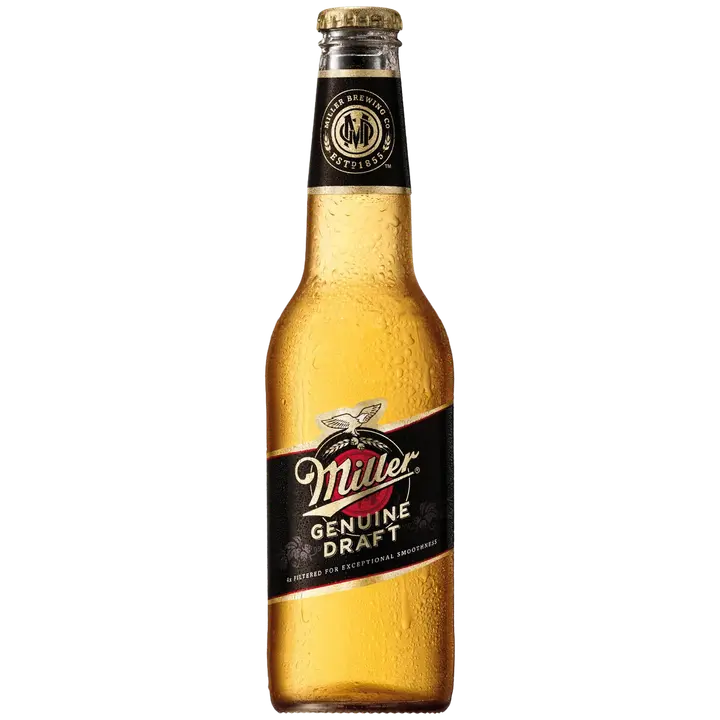 Miller Genuine Draft 4,7% lasipullo 33cl|Miller 正品生饮料 4.7% 玻璃瓶 33cl