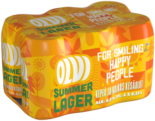 Olvi 6罐OLVI 夏日拉格 4.3% 饮品 0.33升罐装