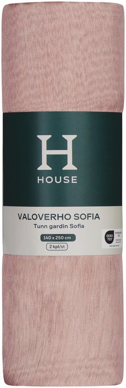 House 遮光帘 Sofia 140x250厘米 2件 粉色
