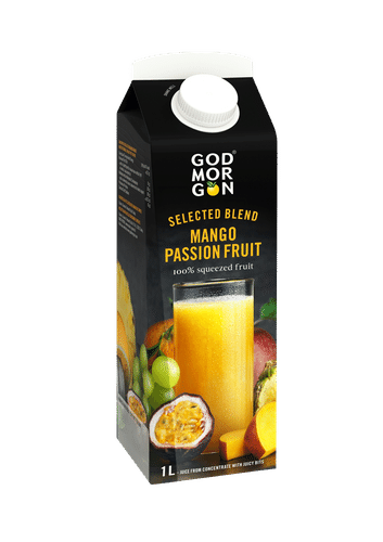 God Morgon Selected Blend Mango-passion täysmehu 1 L|God Morgon 精选混合芒果西番莲果汁 1 L
