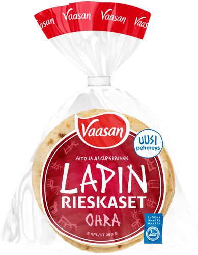 Vaasan 拉普兰大麦薄饼 260克 8 kpl|Vaasan Lapin rieskaset ohra 260 g 8 kpl