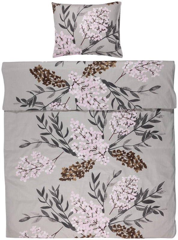 Pentik Joulun Hetki 被套套装 150x210厘米 + 50x60厘米 灰色|Pentik Joulun Hetki pussilakanasetti 150x210 cm + 50x60 cm harmaa